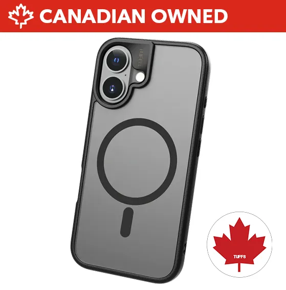LBT TUFF8 Glide Guard Rugged Case (Smoke Black) for iPhone 16