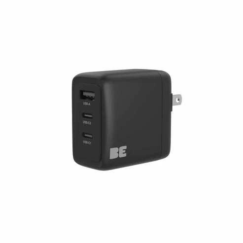 Blu Element Wall Charger 3 Port 65W Power Delivery 65W with 2 USB-C and 1 USB-A