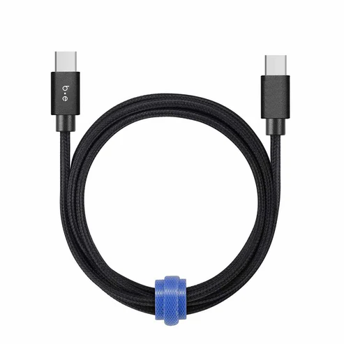 Braided Charge/Sync USB-C to USB-C Cable 10ft Black [USB-C TO USB-C]