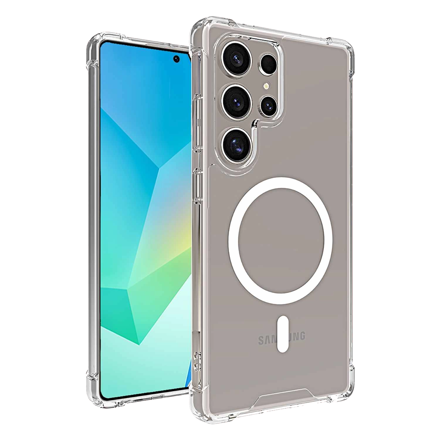 Dropzone Rugged Case Clear w/Magsafe for Galaxy S25 Ultra